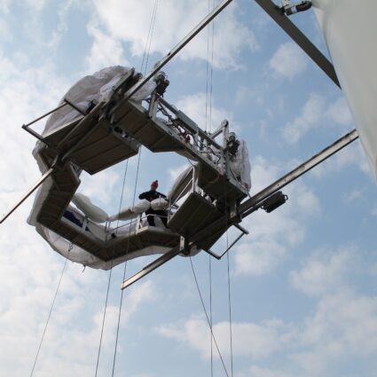 wind turbine maintenance blade repair access platform