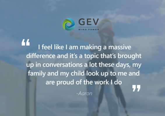 "I feel like I am making a massive difference and it's a topic that's brought up in conversations a lot these days, my family and child look up to me and are proud of the work I do."