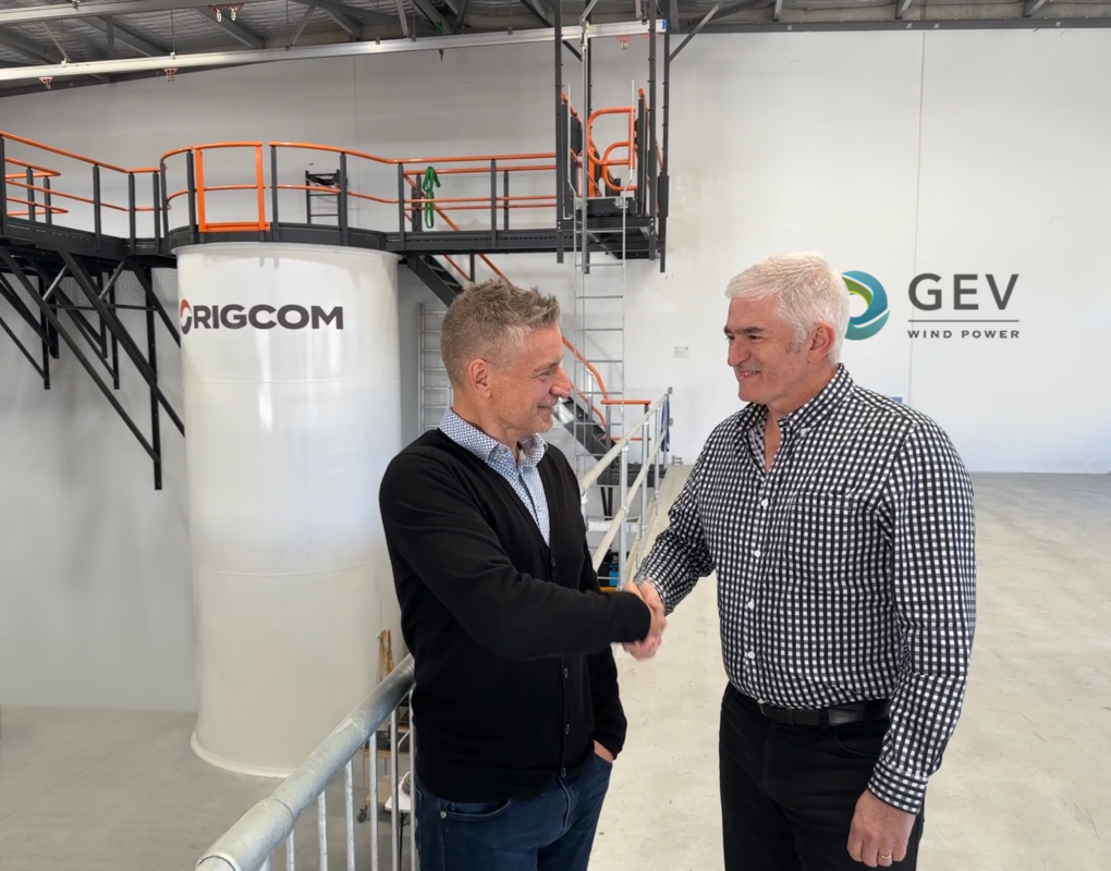 GEV Group CEO David Fletcher and RIGCOM Managing Director Michael Biddle