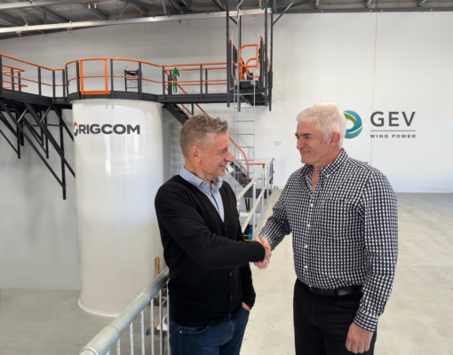 GEV Group CEO David Fletcher and RIGCOM Managing Director Michael Biddle