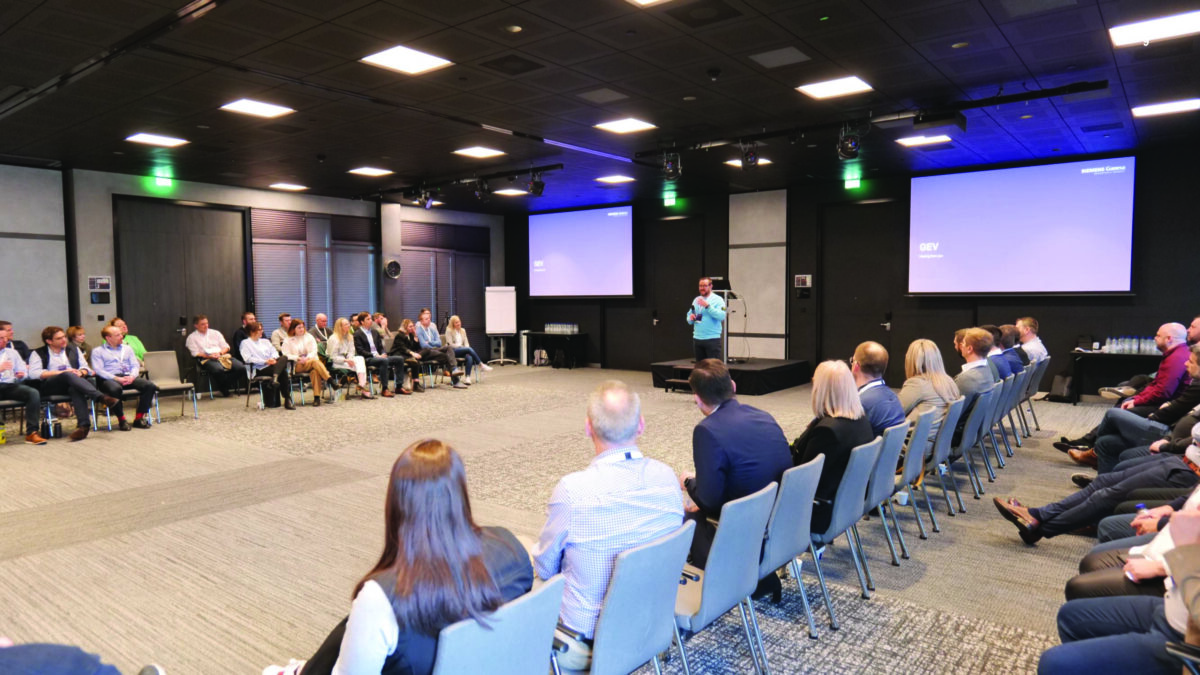 Senior Account Manager presenting at safety day conference